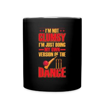 Ich Bin Nicht Ungeschickt Von Cricket - Tasse einfarbig - Schwarz - Vorne