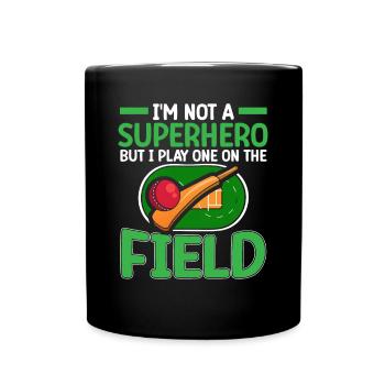 I'm a superhero on the - Full Colour Mug - black - Front