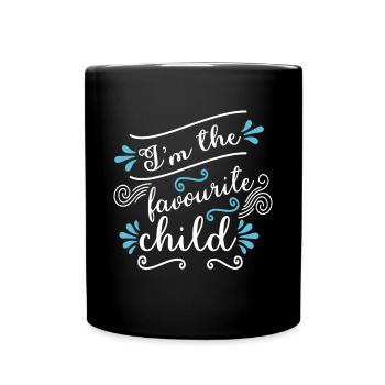 I'm The Favourite Child Funny Joke Family Matching - Full Colour Mug - black - Front
