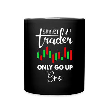 Smart Trader Trading Stock Trader - Tasse einfarbig - Schwarz - Vorne