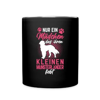 Nur ein Mädchen das Kleiner Münsterländer liebt - Tasse einfarbig - Schwarz - Vorne
