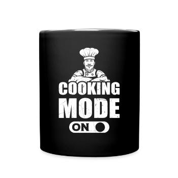 Mode de cuisson sur Cook Chef Chef Cuisine Humeur pour Fo - Mug uni - noir - Devant