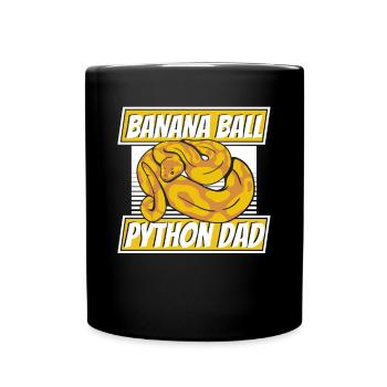 Banana Ball Python Dad Python Snake Banana - Full Colour Mug - black - Front