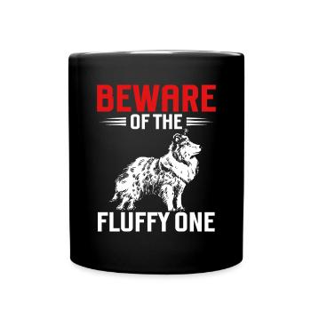 Longhair Collie Rough Collie Dog - Full Colour Mug - black - Front
