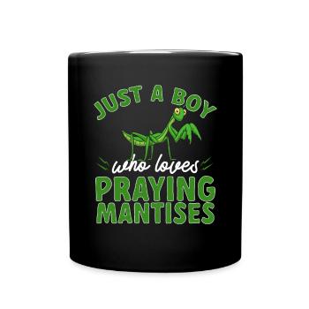 Mante religieuse, collectionneur d’insectes, entomologiste - Mug uni - noir - Devant
