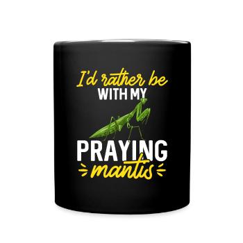 Mante religieuse, collectionneur d’insectes, entomologiste - Mug uni - noir - Devant