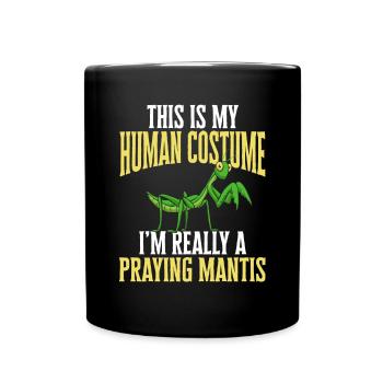 Mante religieuse, collectionneur d’insectes, entomologiste - Mug uni - noir - Devant