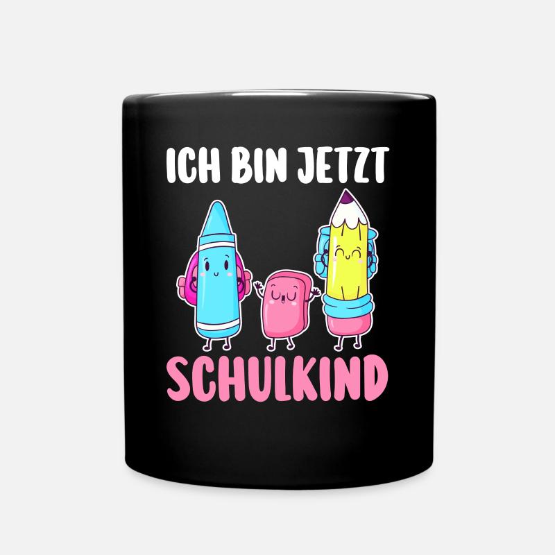 Schulkind Schulbeginn Erste Klasse Einschulung - Tasse einfarbig - Schwarz