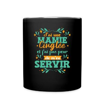 Fête Des Mères Humour Mamie Grand Mère - Mug uni - noir - Devant
