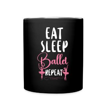 Ballet Dancer Dance Girl Ballerina - Tasse einfarbig - Schwarz - Vorne