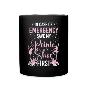 Ballet Dancer Dance Girl Ballerina - Tasse einfarbig - Schwarz - Vorne