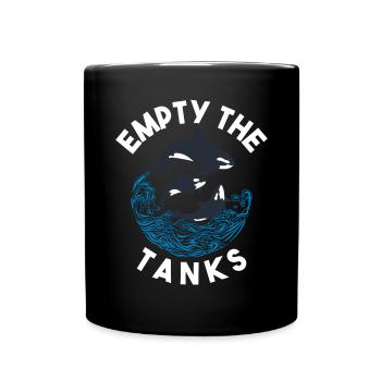 Orca Wal Geschenke - Tasse einfarbig - Schwarz - Vorne