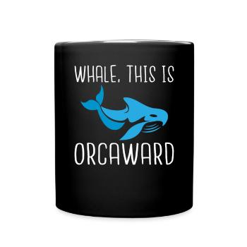 Orca Wal Geschenke - Tasse einfarbig - Schwarz - Vorne
