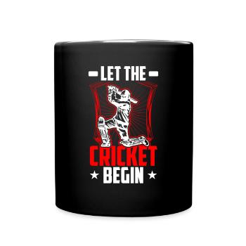 Que le cricket commence - Mug uni - noir - Devant