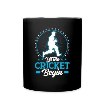 Que le jeu de cricket commence - Mug uni - noir - Devant