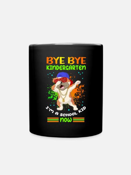Einschulung Schulanfang Schule Schulkind Geschenk - Tasse einfarbig - Schwarz