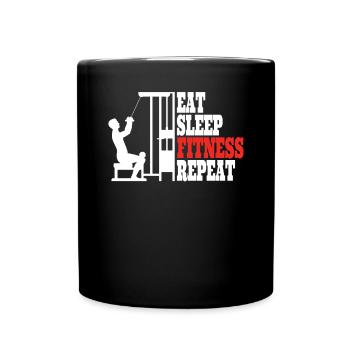 Accessoires de fitness pour les sportifs - Mug uni - noir - Devant