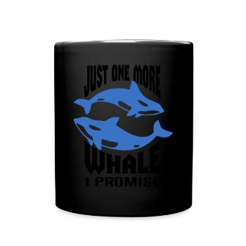Citation de baleine de mer de mer pour les mammifères marins baleines - Mug uni - noir - Devant