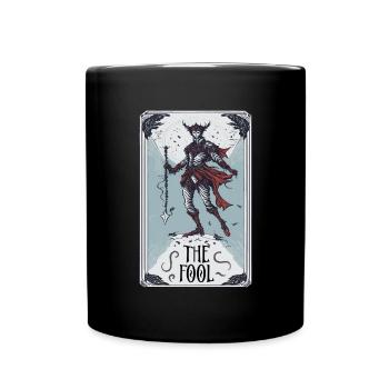The Fool Tarot Card - Tasse einfarbig - Schwarz - Vorne