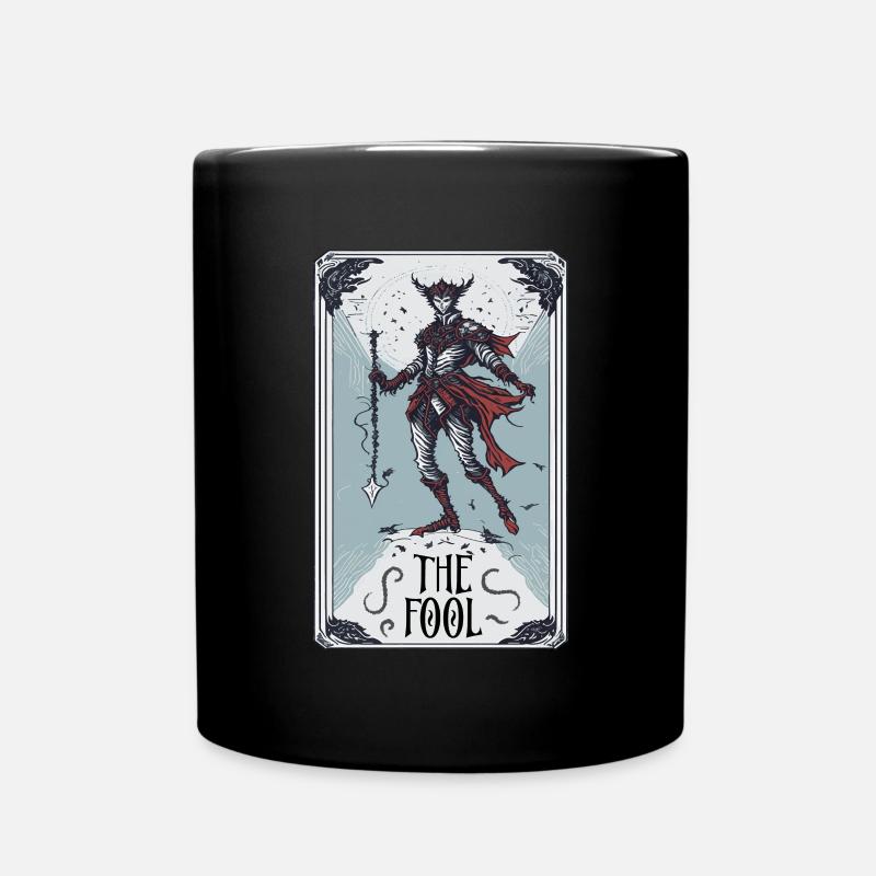The Fool Tarot Card - Tasse einfarbig - Schwarz