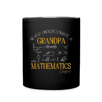 Lustiger Mathe Lehrer Spruch Mathematik - Tasse einfarbig - Schwarz - Vorne