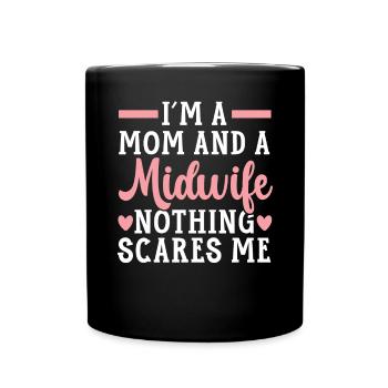 Midwifery Profession Newborn Childbirth Midwife - Full Colour Mug - black - Front