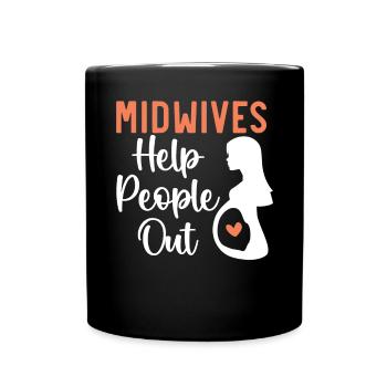 Midwifery Profession Newborn Childbirth Midwife - Full Colour Mug - black - Front