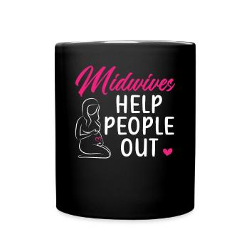 Midwifery Profession Newborn Childbirth Midwife - Full Colour Mug - black - Front