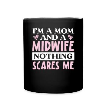 Midwifery Profession Newborn Childbirth Midwife - Full Colour Mug - black - Front