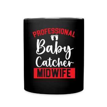 Midwifery Profession Newborn Childbirth Midwife - Full Colour Mug - black - Front