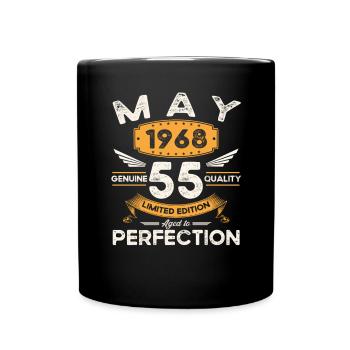 55e anniversaire Homme May né en 1968 Légendaire - Mug uni - noir - Devant