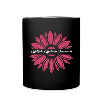 Multiple Myeloma Awareness Burgundy Sunflowe - Full Colour Mug - black - Front