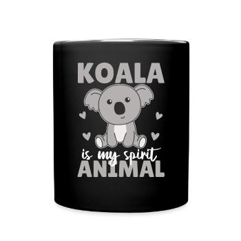 Koala est mon animal spirituel - koala mignon - Mug uni - noir - Devant