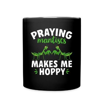 Mante religieuse, collectionneur d’insectes, entomologiste - Mug uni - noir - Devant