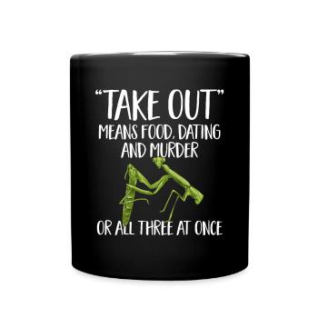 Mante religieuse, collectionneur d’insectes, entomologiste - Mug uni - noir - Devant