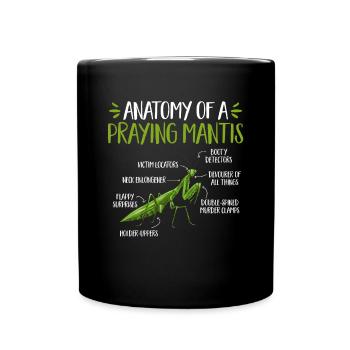 Mante religieuse, collectionneur d’insectes, entomologiste - Mug uni - noir - Devant