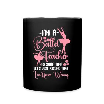 Ballet Danseuse Danse Ballerine - Mug uni - noir - Devant