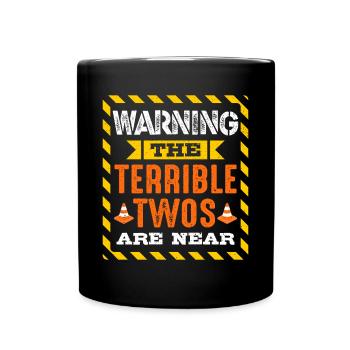 Attention: Les horribles jumeaux sont proches - Mug uni - noir - Devant