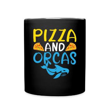 Orca Wal Geschenke - Tasse einfarbig - Schwarz - Vorne
