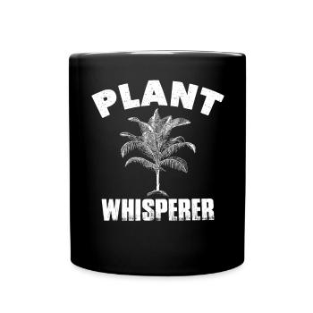 Plant Whisperer Drôle de passe-temps Jardinage Chemise végétale - Mug uni - noir - Devant
