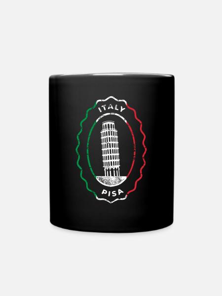 Italy Pisa Italy The Leaning Tower of Pisa Rome - Full Colour Mug - black