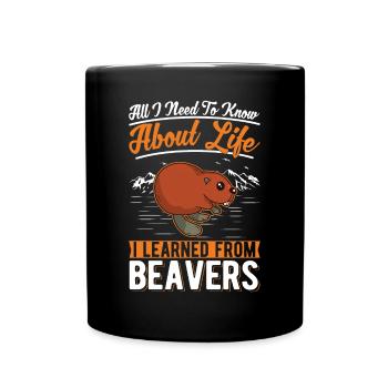 Beaver Gift Beaver Dam - Mug uni - noir - Devant