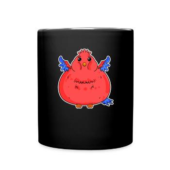Grosse bite de perroquet drôle - Mug uni - noir - Devant