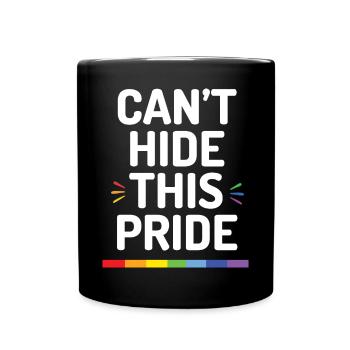 Pride Month - Ich kann diesen Stolz nicht verbergen - Tasse einfarbig - Schwarz - Vorne