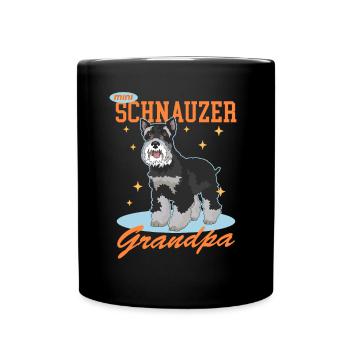 Schnauzer miniature Grand-père Schnauzer Chien Cadeau - Mug uni - noir - Devant