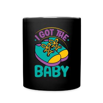 Schwanger Geschenk Schwangere Frau Schwanger Schwa - Tasse einfarbig - Schwarz - Vorne