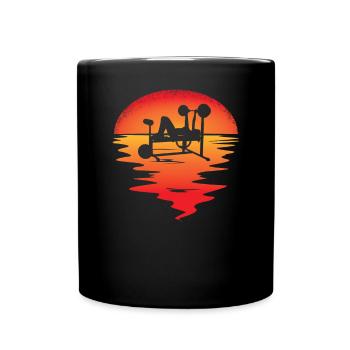 Accessoires de fitness pour athlètes - Mug uni - noir - Devant