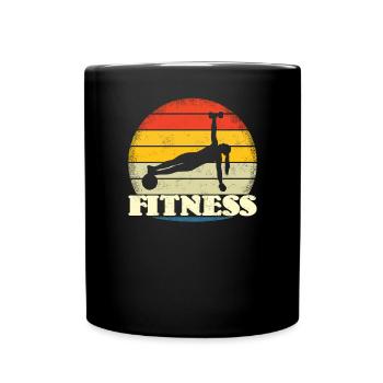 Fitness accessories for athletes - Full Colour Mug - black - Front