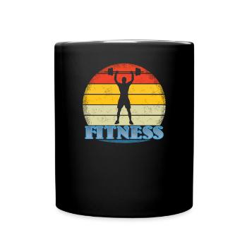 Fitness accessories for athletes - Full Colour Mug - black - Front
