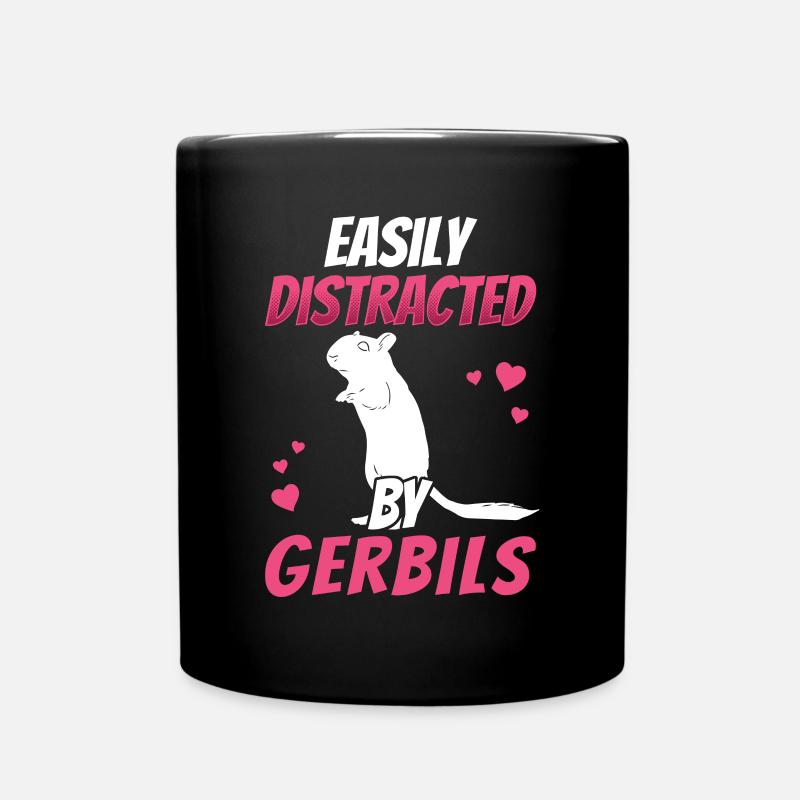 Distrait par la gerbille Gerbille - Mug uni - noir
